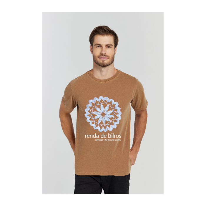 Camiseta Estonada Marrom