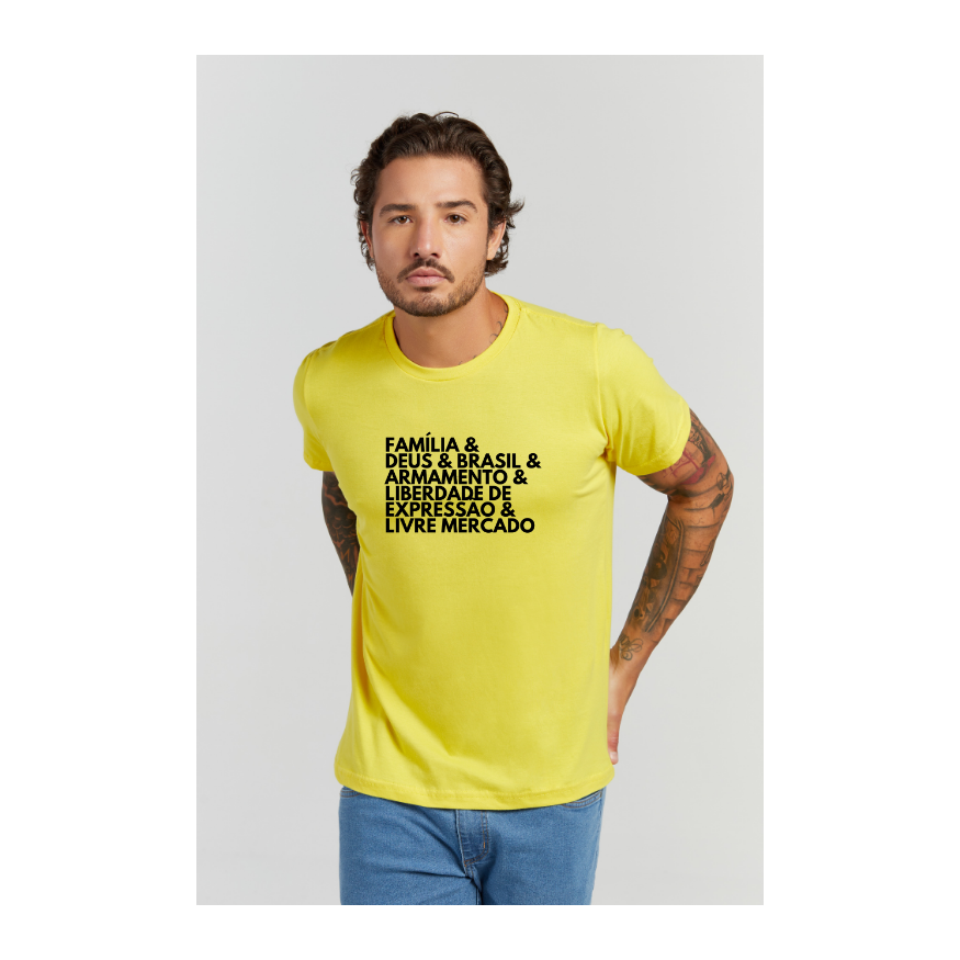 Camiseta Premium Amarelo Canário