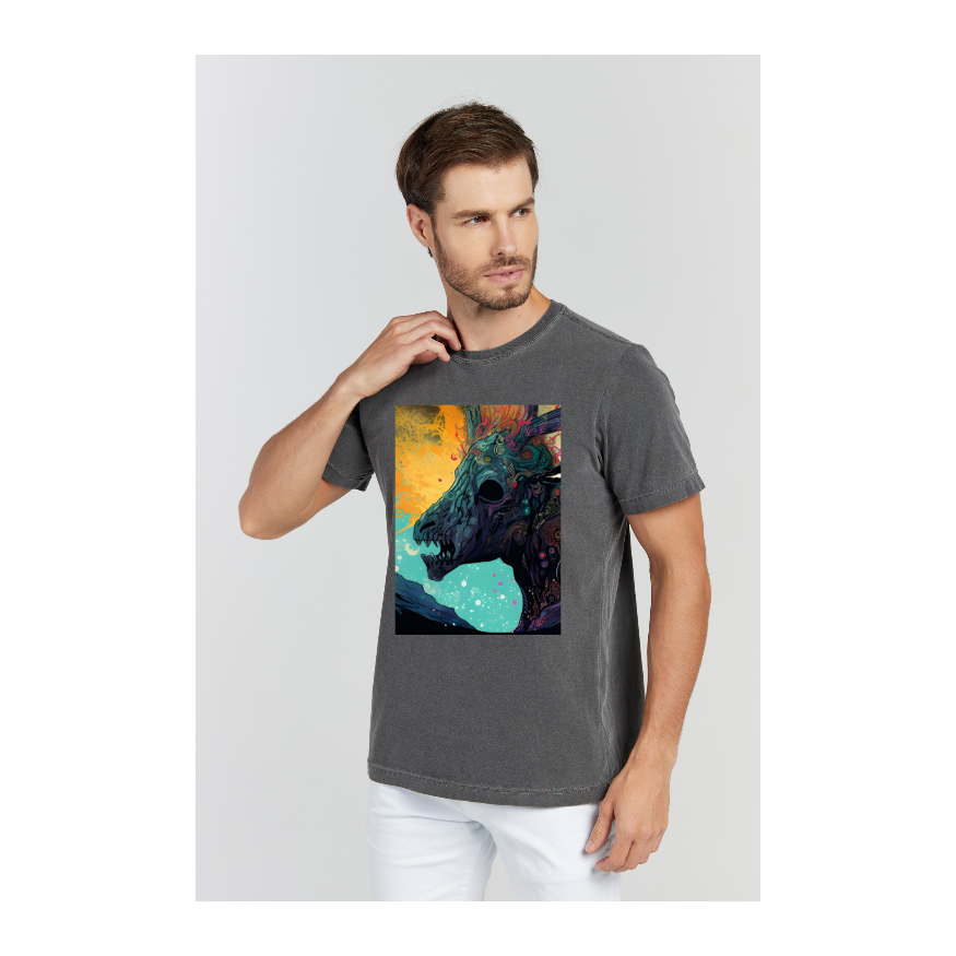 Camiseta Estonada Cinza Chumbo