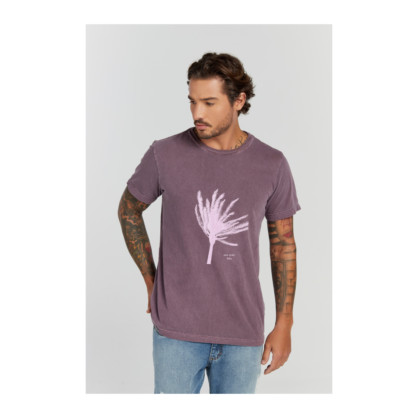 Camiseta Estonada Roxo