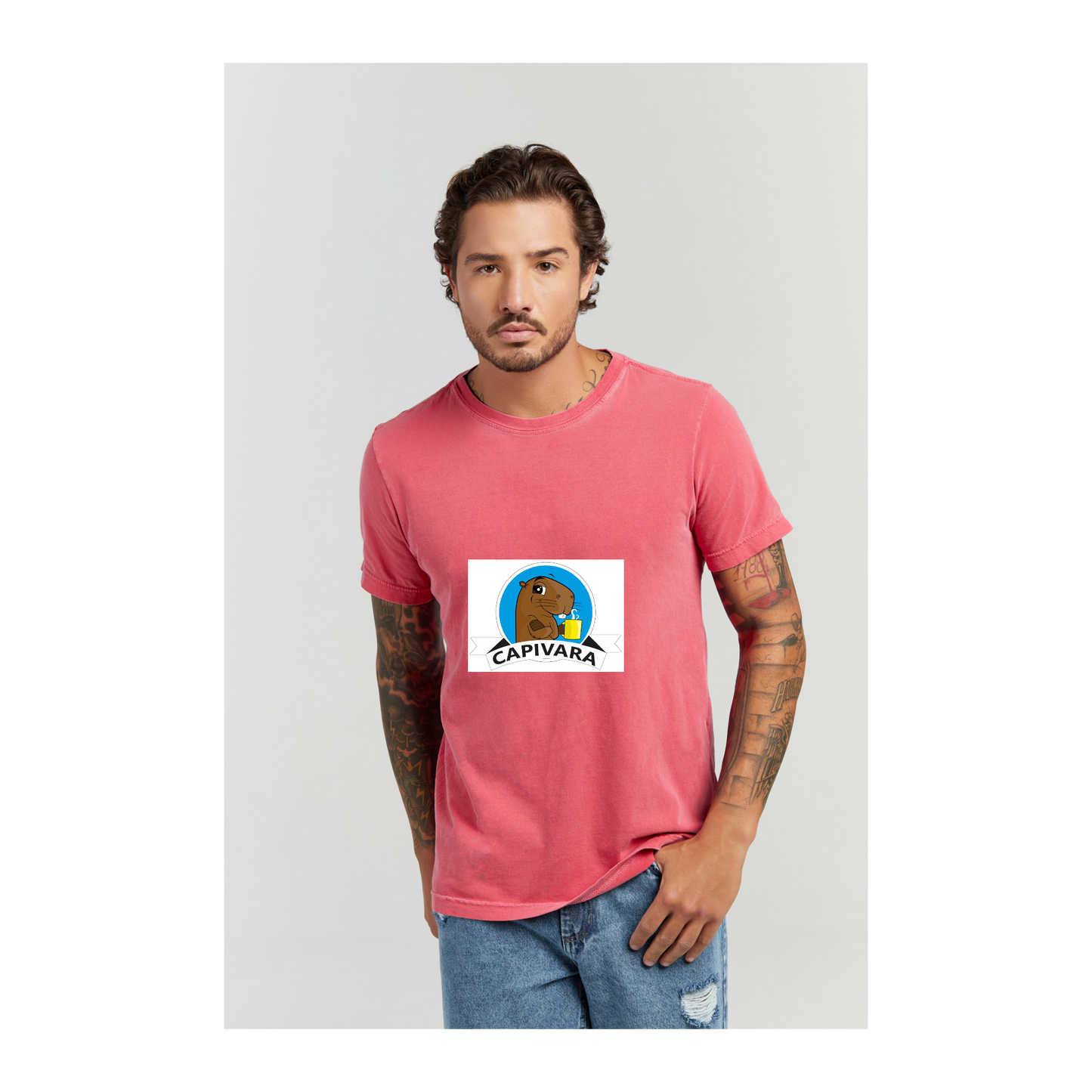 Camiseta Estonada Vermelho