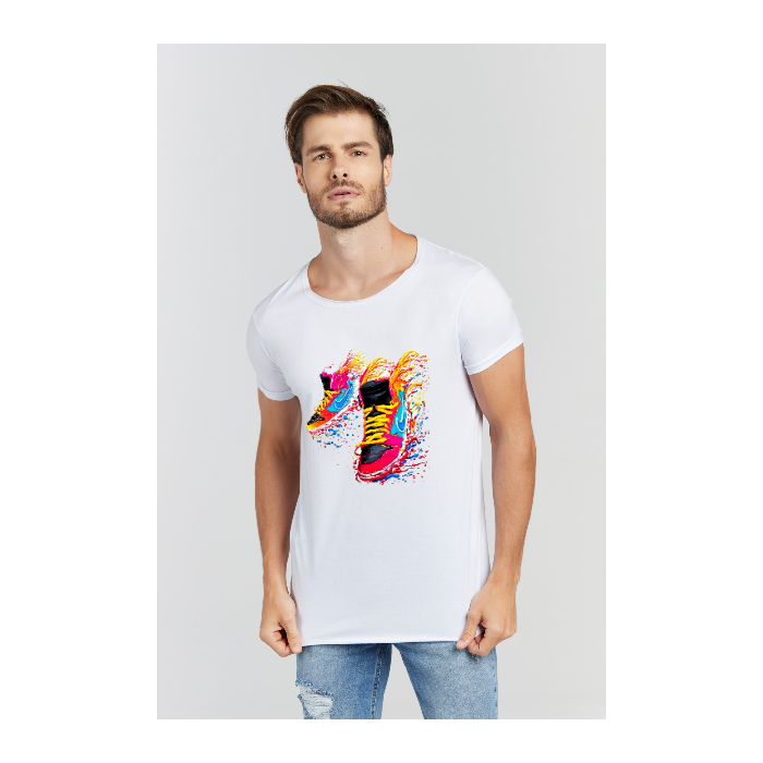 Camiseta Longline Branco