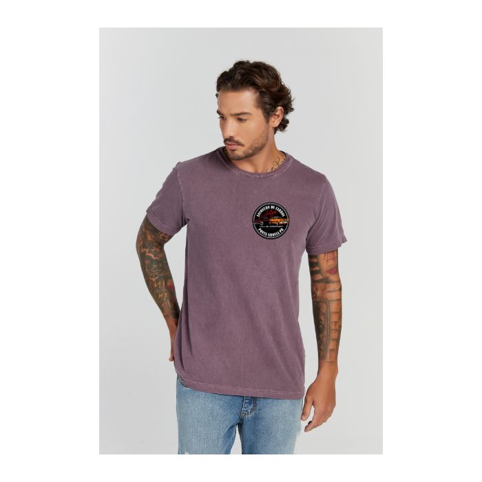 Camiseta Estonada Roxo