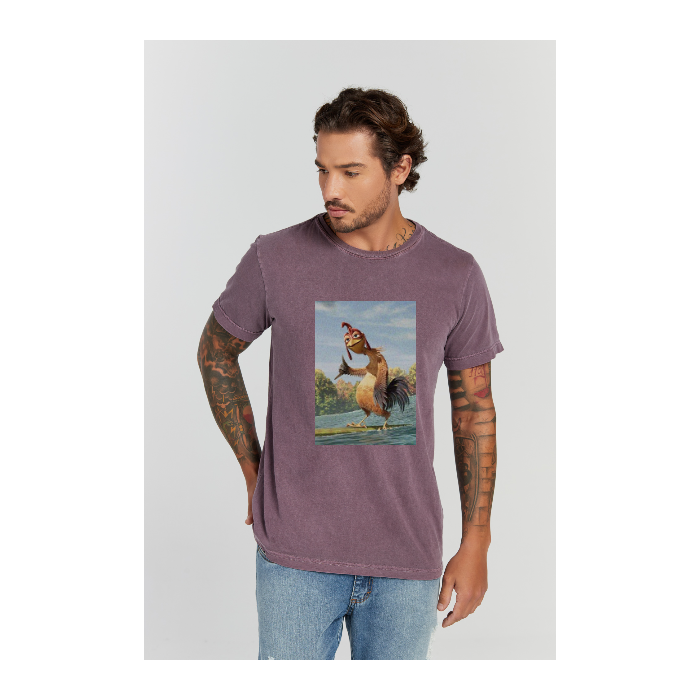 Camiseta Estonada Roxo