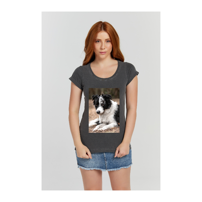 Baby long Estonada Cinza Chumbo