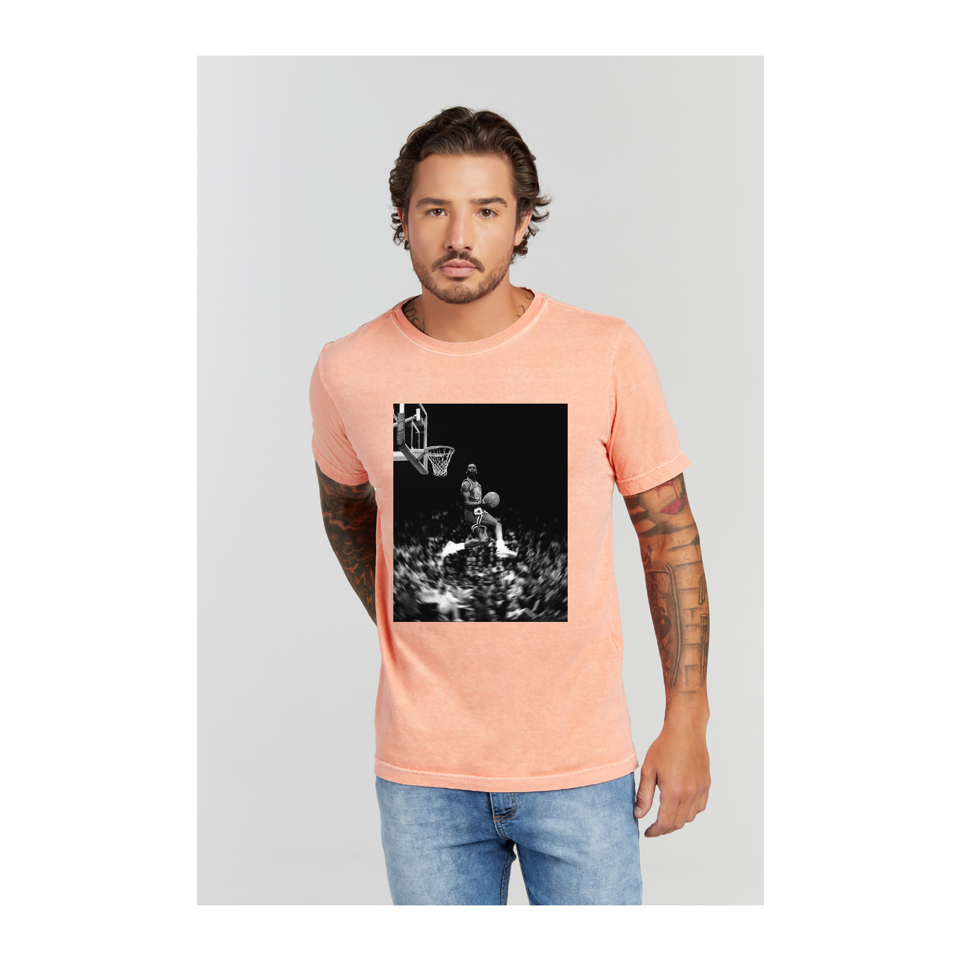 Camiseta Estonada Laranja
