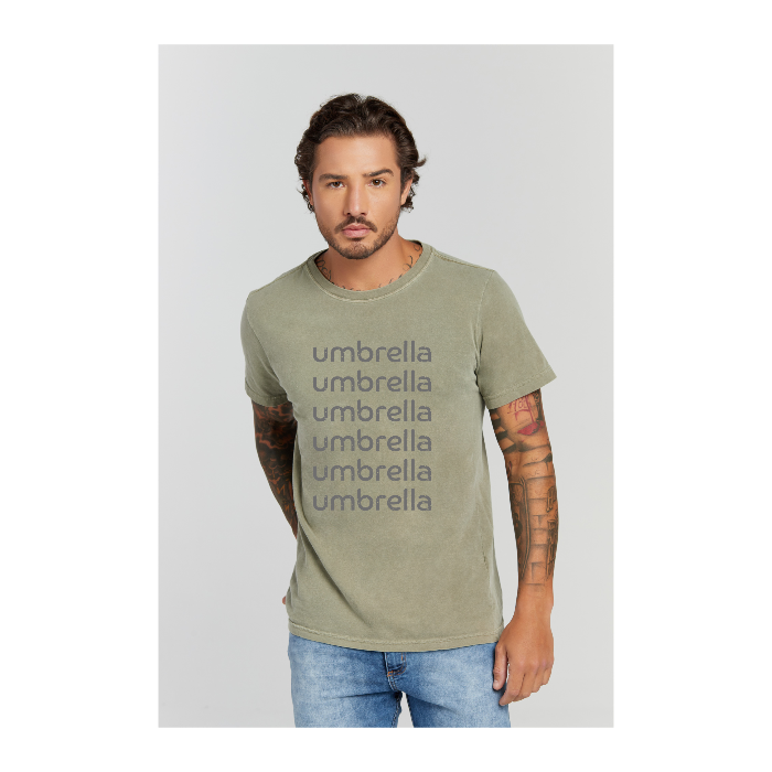 Camiseta Estonada Verde Militar