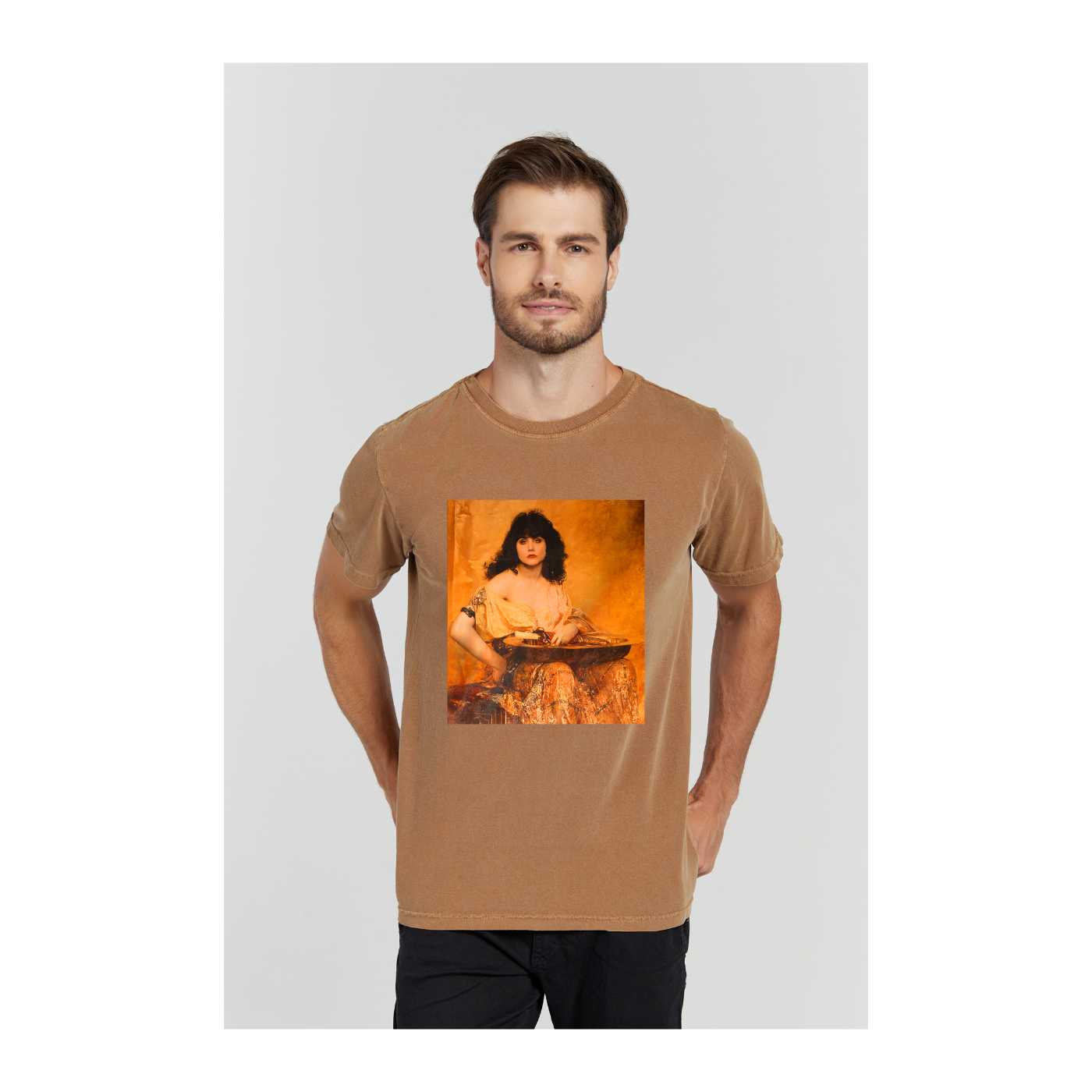 Camiseta Estonada Marrom