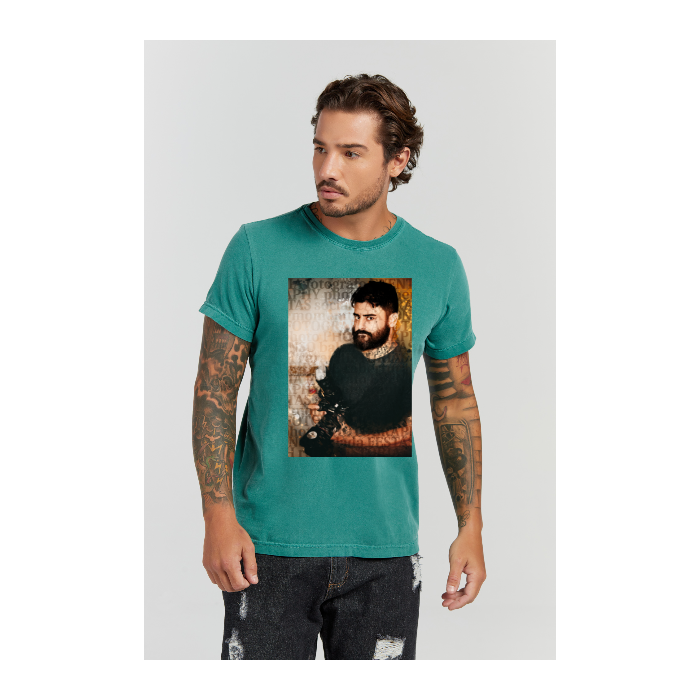 Camiseta Estonada Verde Musgo