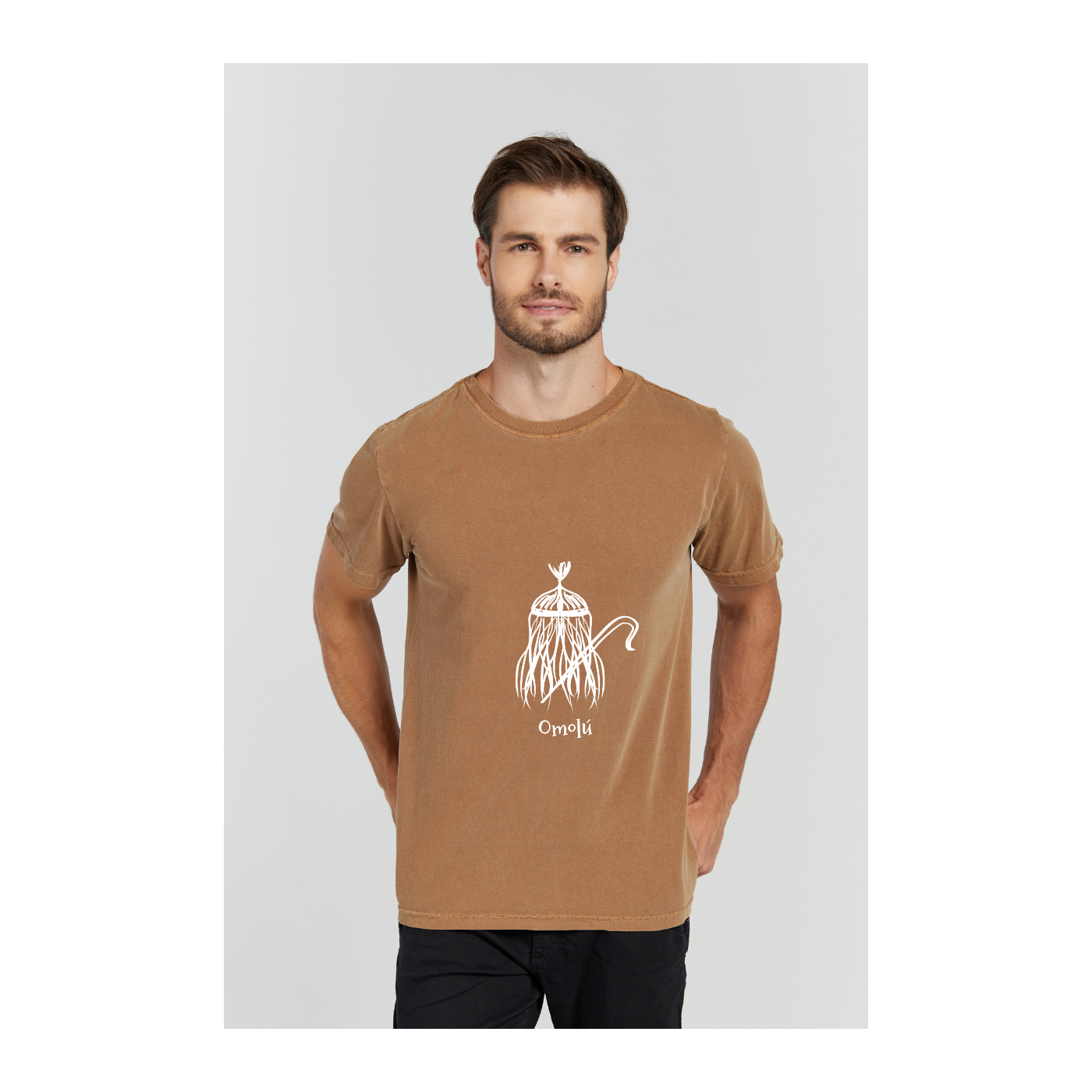 Camiseta Estonada Marrom