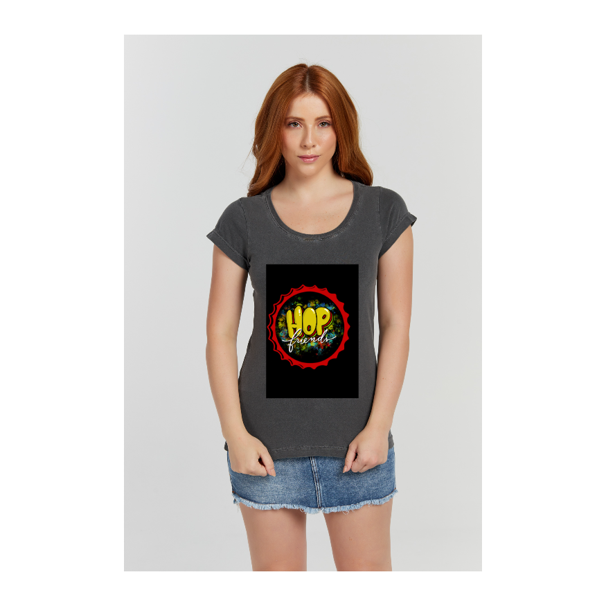 Baby long Estonada Cinza Chumbo