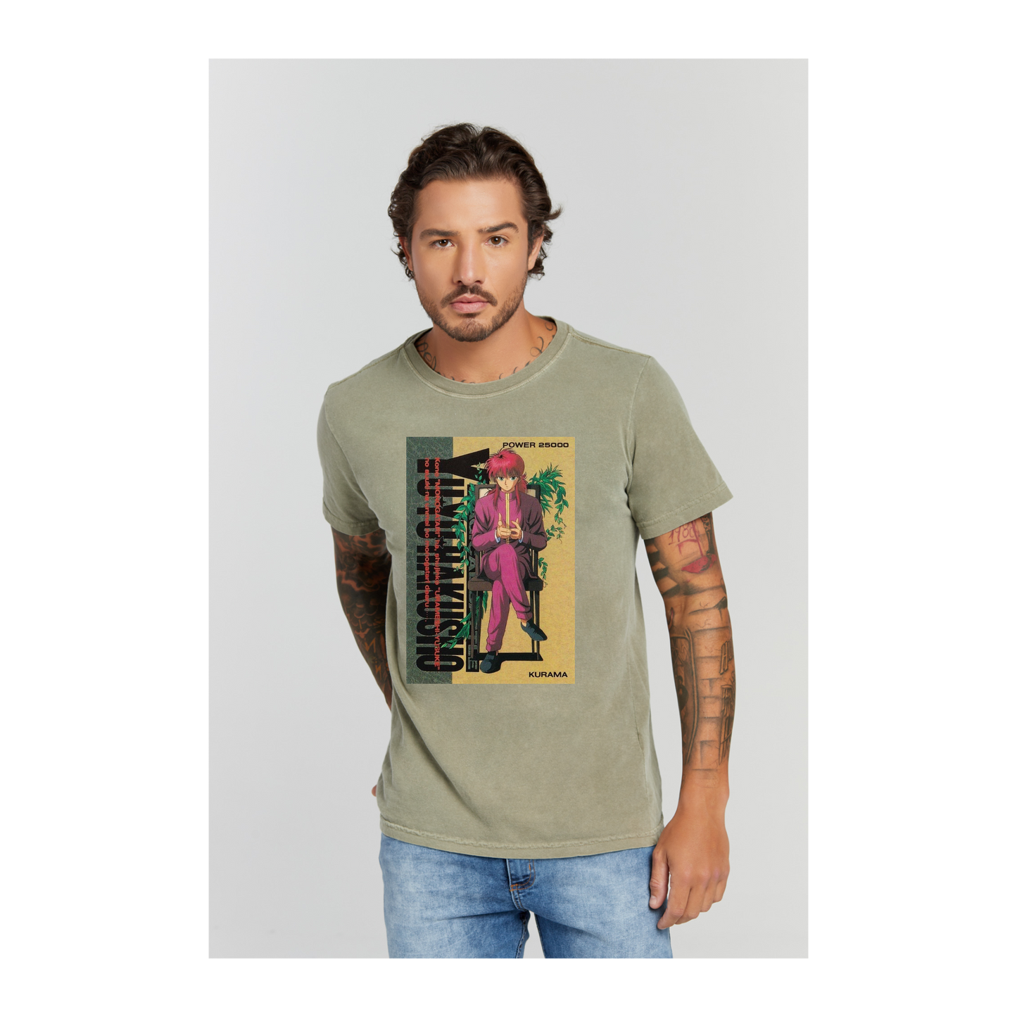 Camiseta Estonada Verde Militar