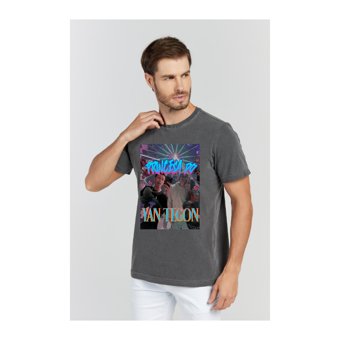 Camiseta Estonada Cinza Chumbo