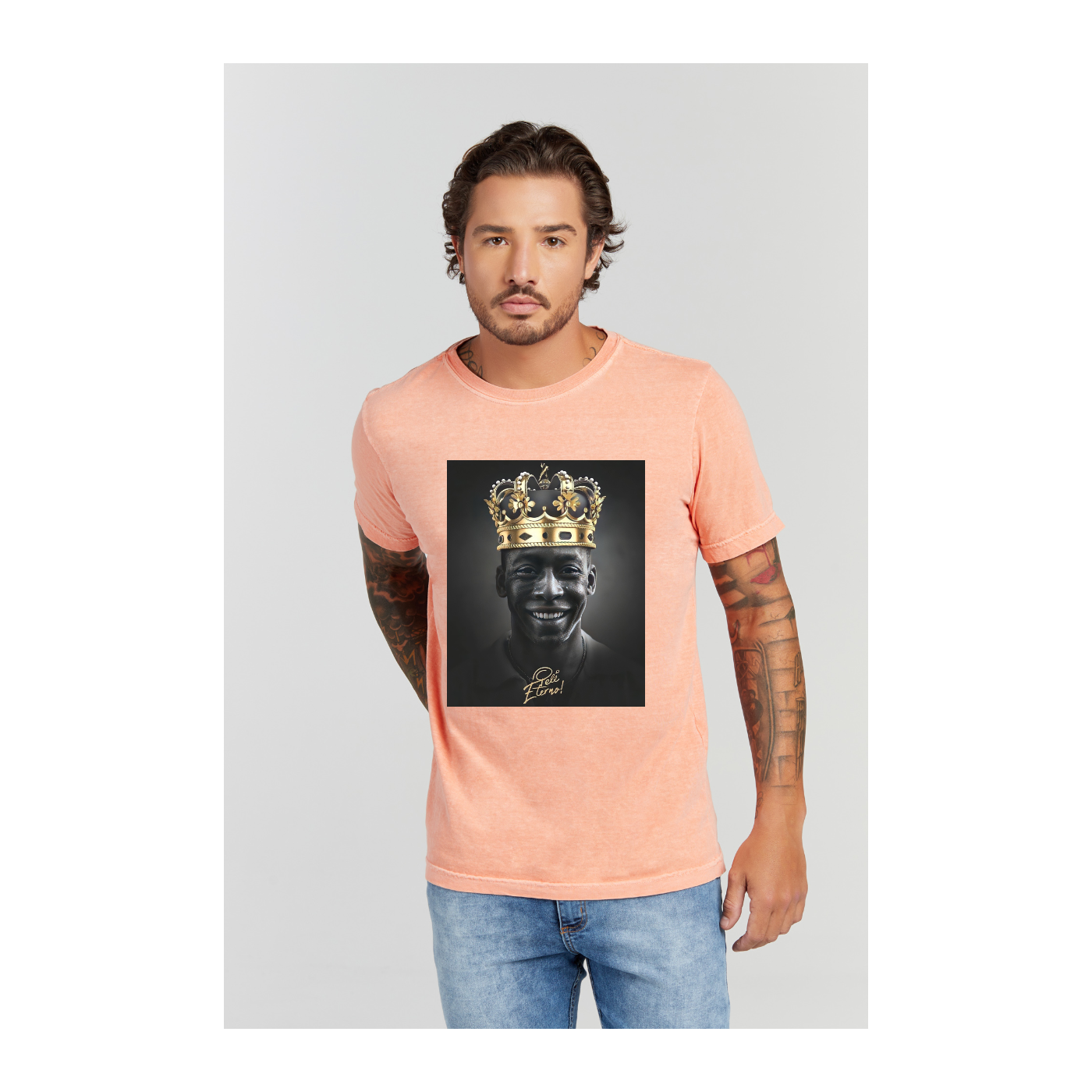 Camiseta Estonada Laranja