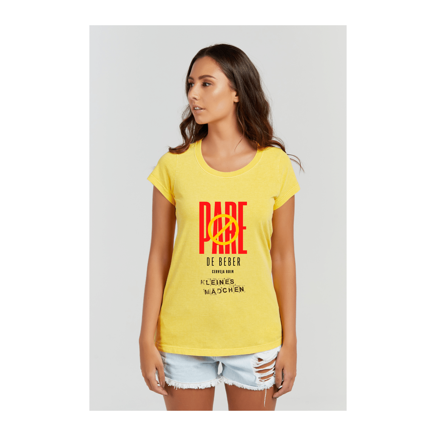 Baby long Estonada Amarelo Ouro - VB Camisetas