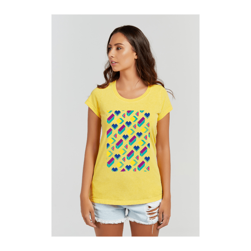 Baby long Estonada Amarelo Ouro - VB Camisetas