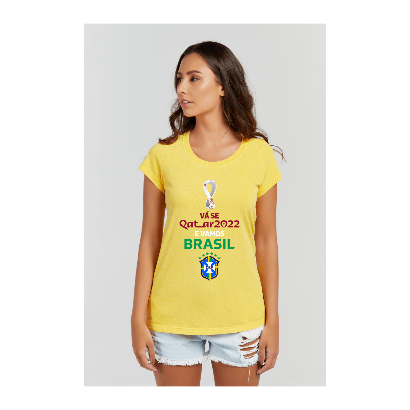 Baby long Estonada Amarelo Ouro - VB Camisetas