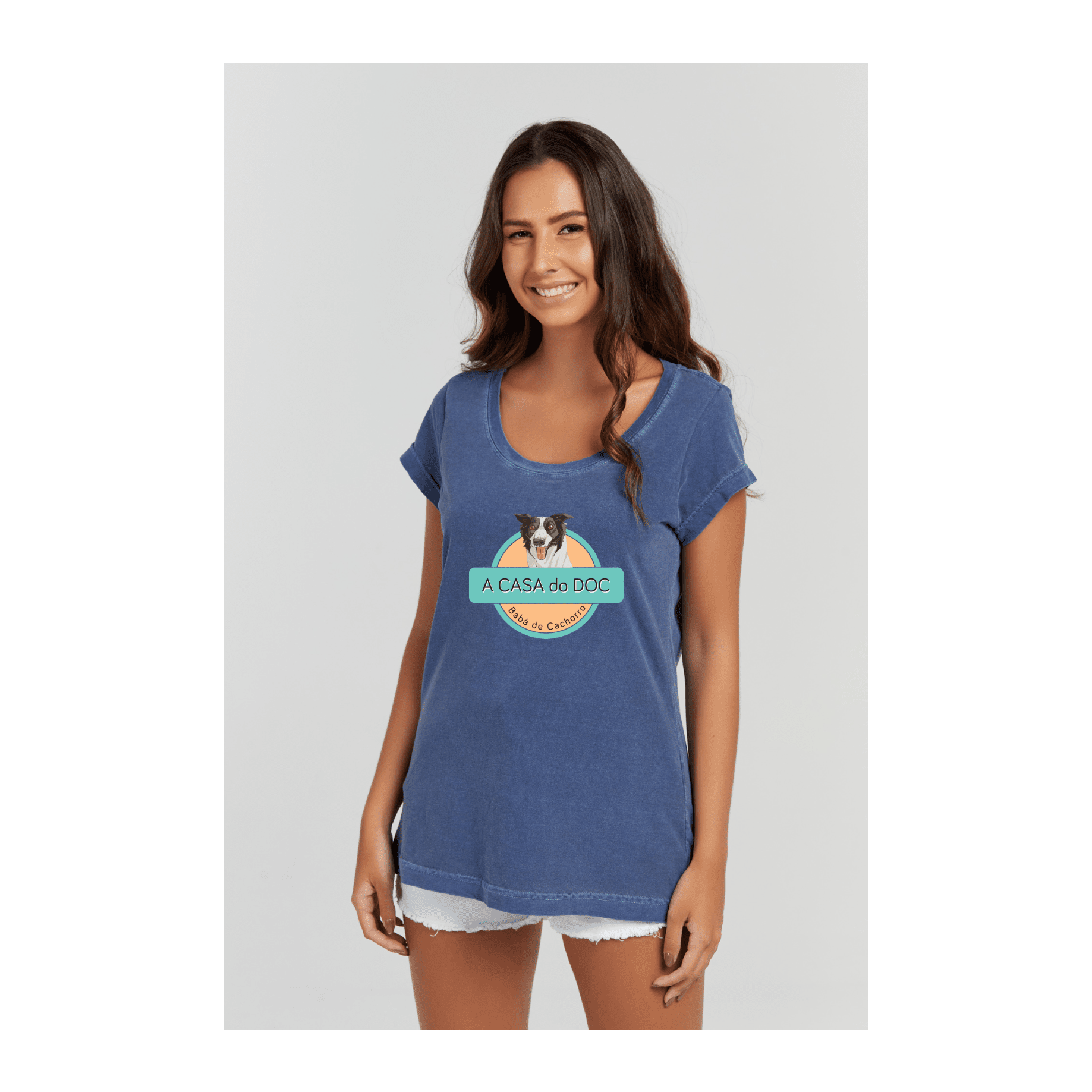 Baby long Estonada Azul Marinho - VB Camisetas