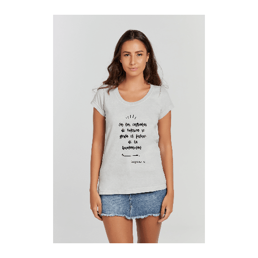 Baby long Estonada Branco Gelo - VB Camisetas