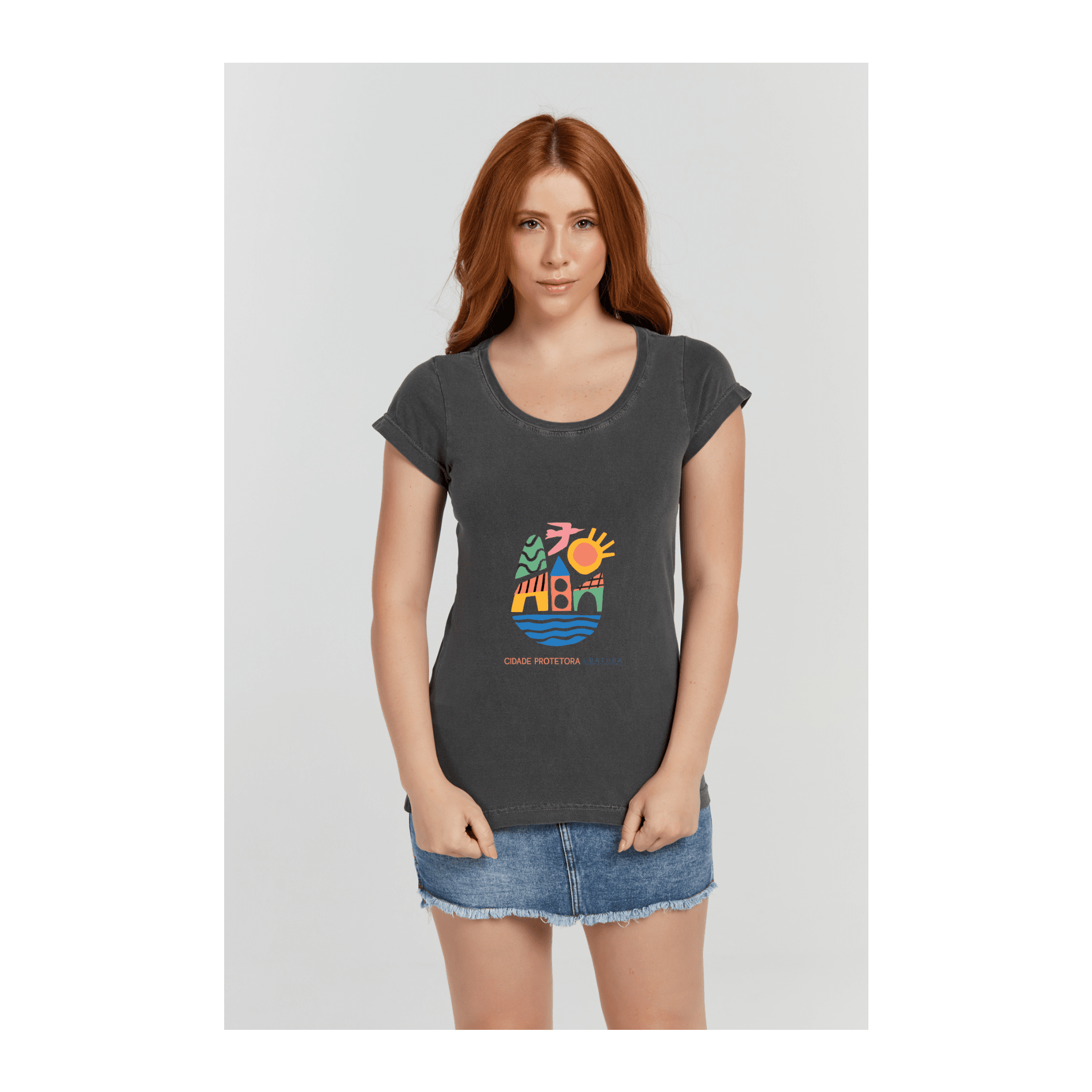 Baby long Estonada Cinza Chumbo - VB Camisetas