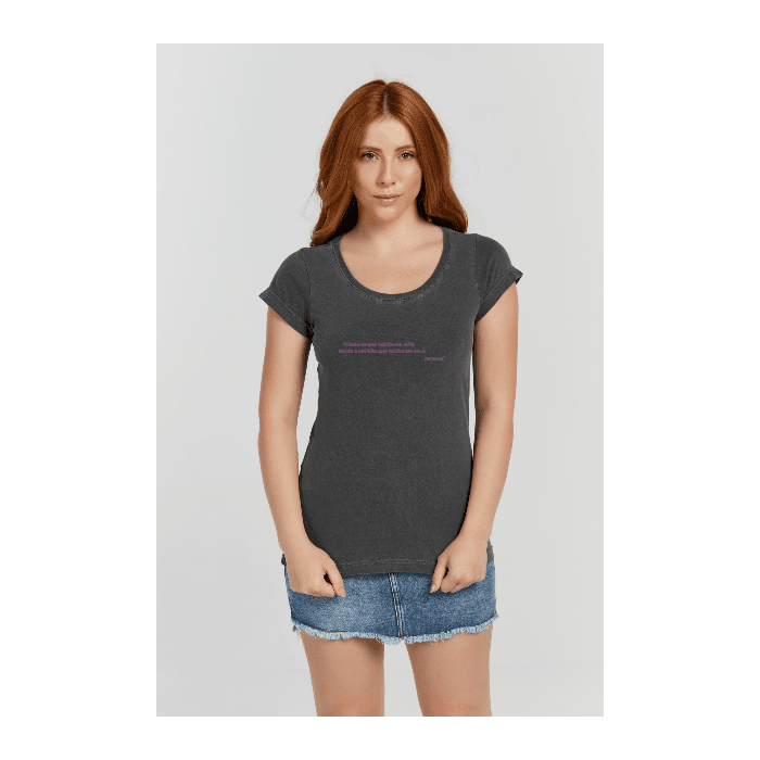 Baby long Estonada Cinza Chumbo - VB Camisetas