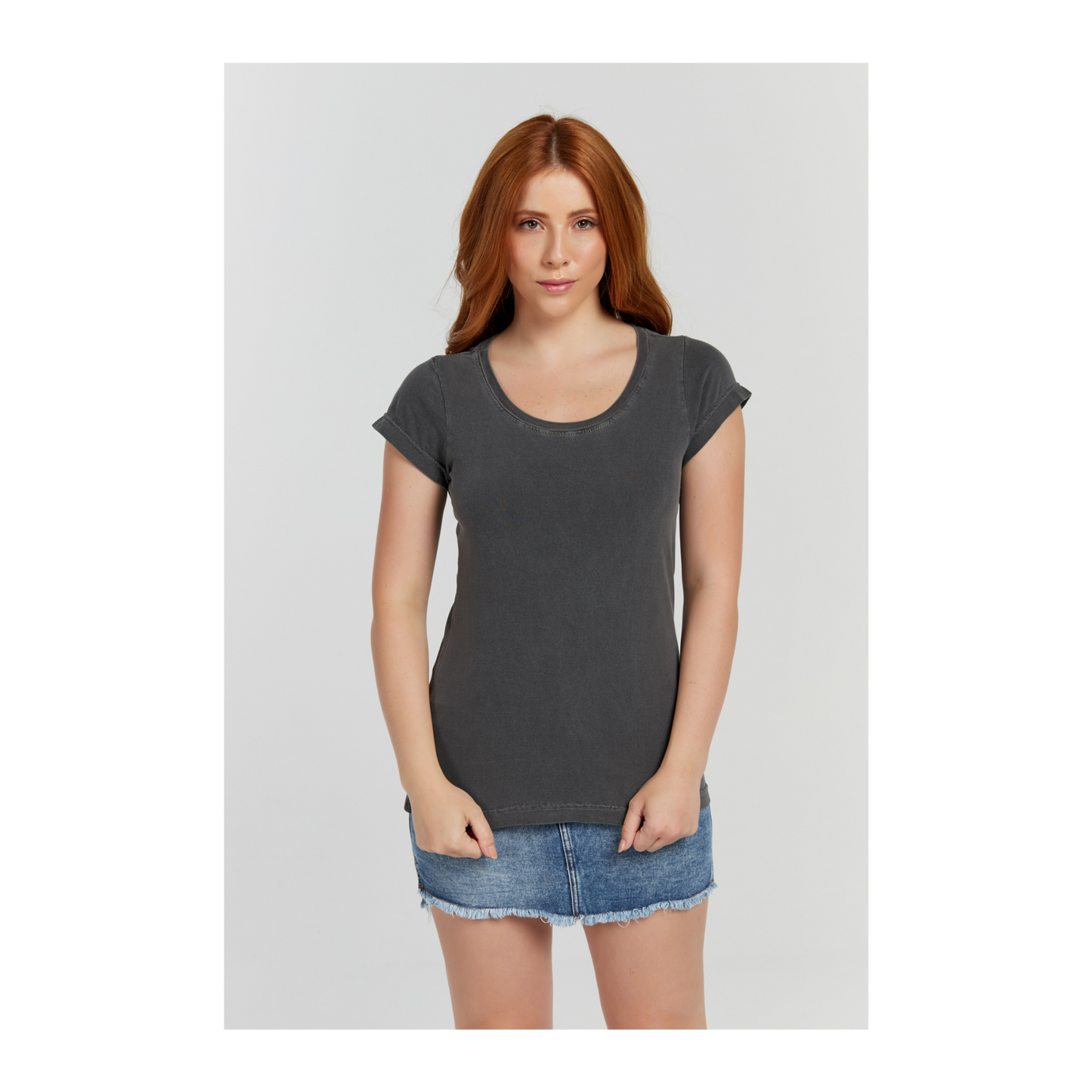 Baby long Estonada Cinza Chumbo