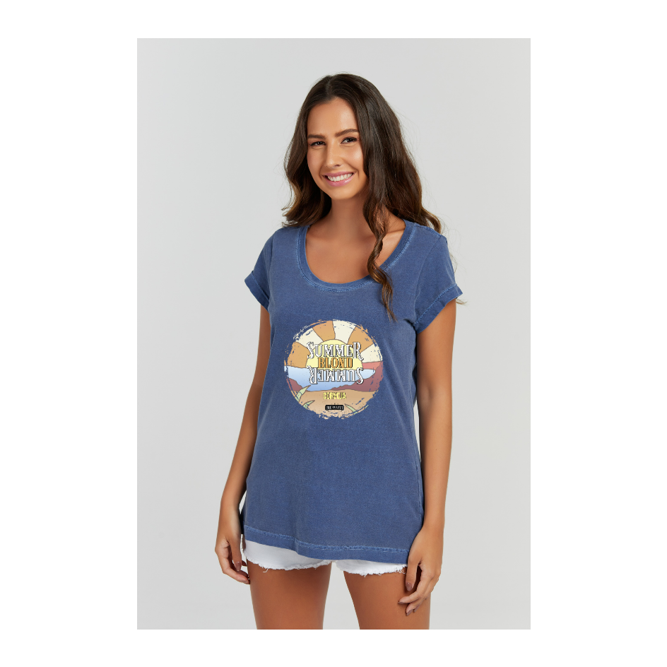 Baby long Estonada Azul Marinho