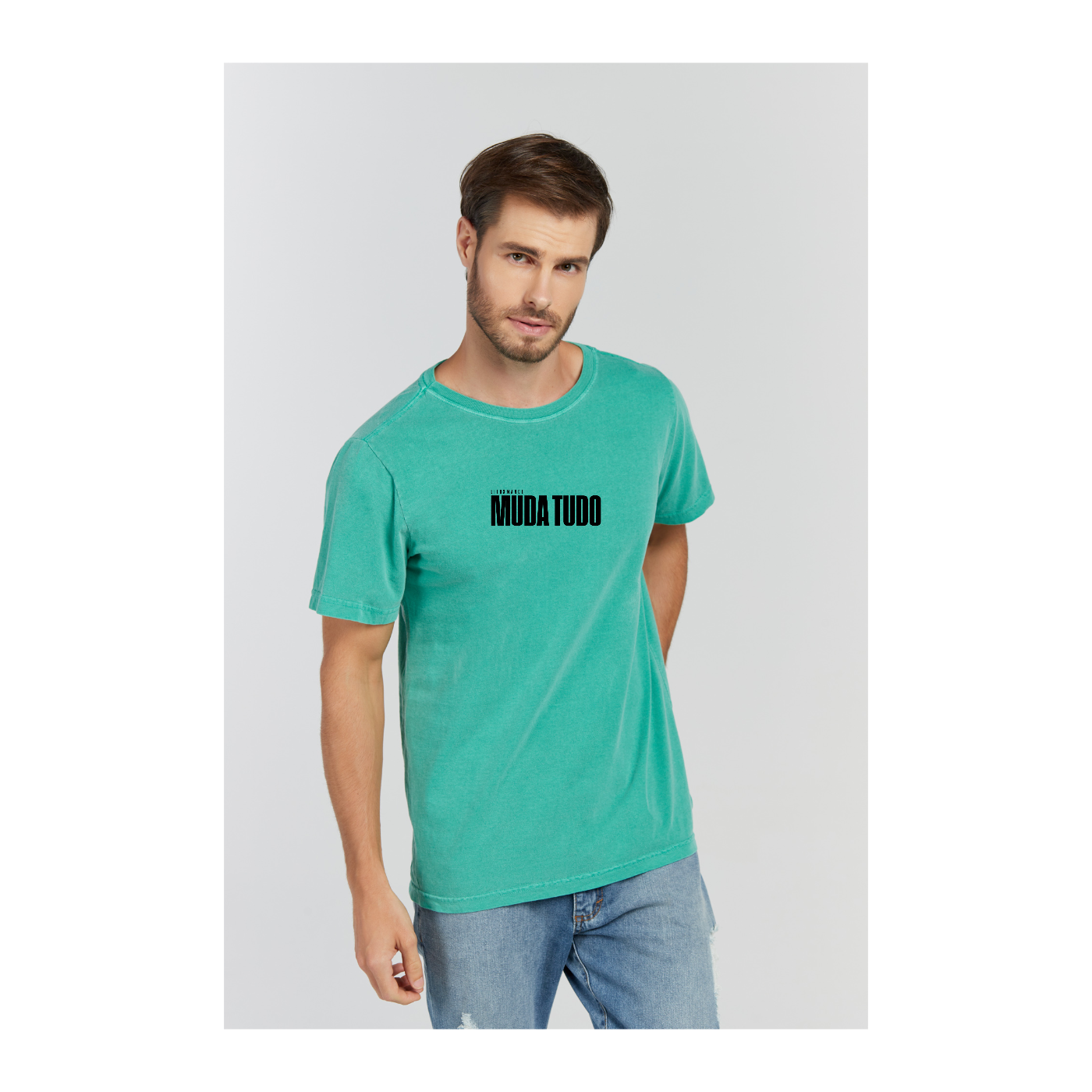 Camiseta Estonada Verde Bandeira
