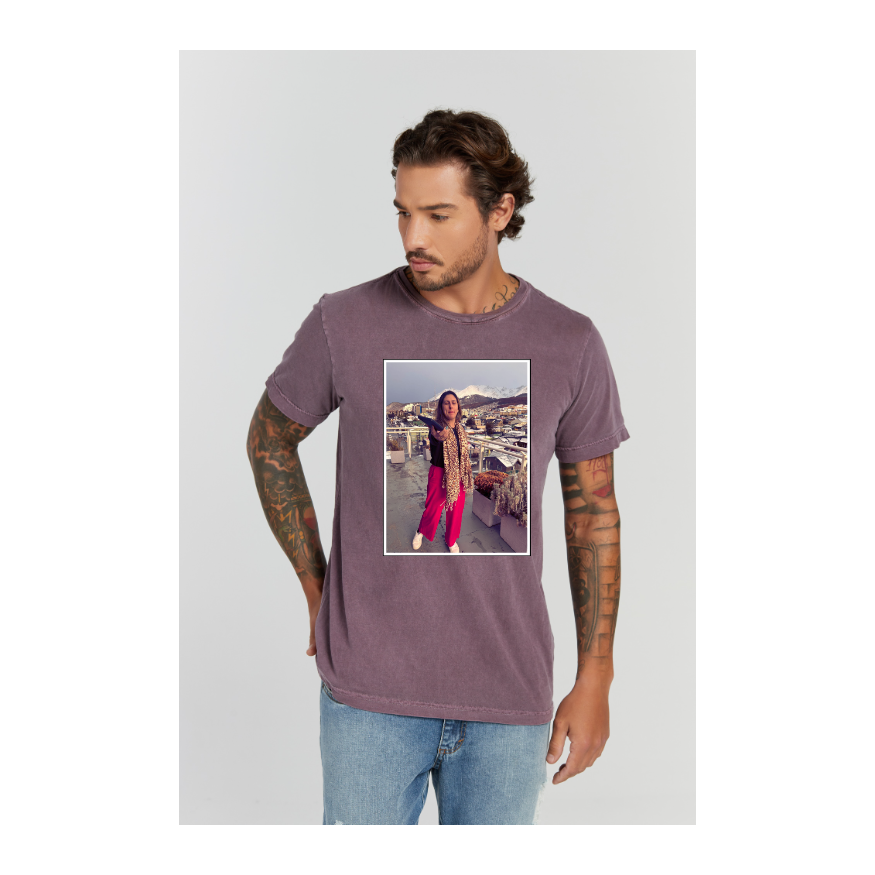Camiseta Estonada Roxo