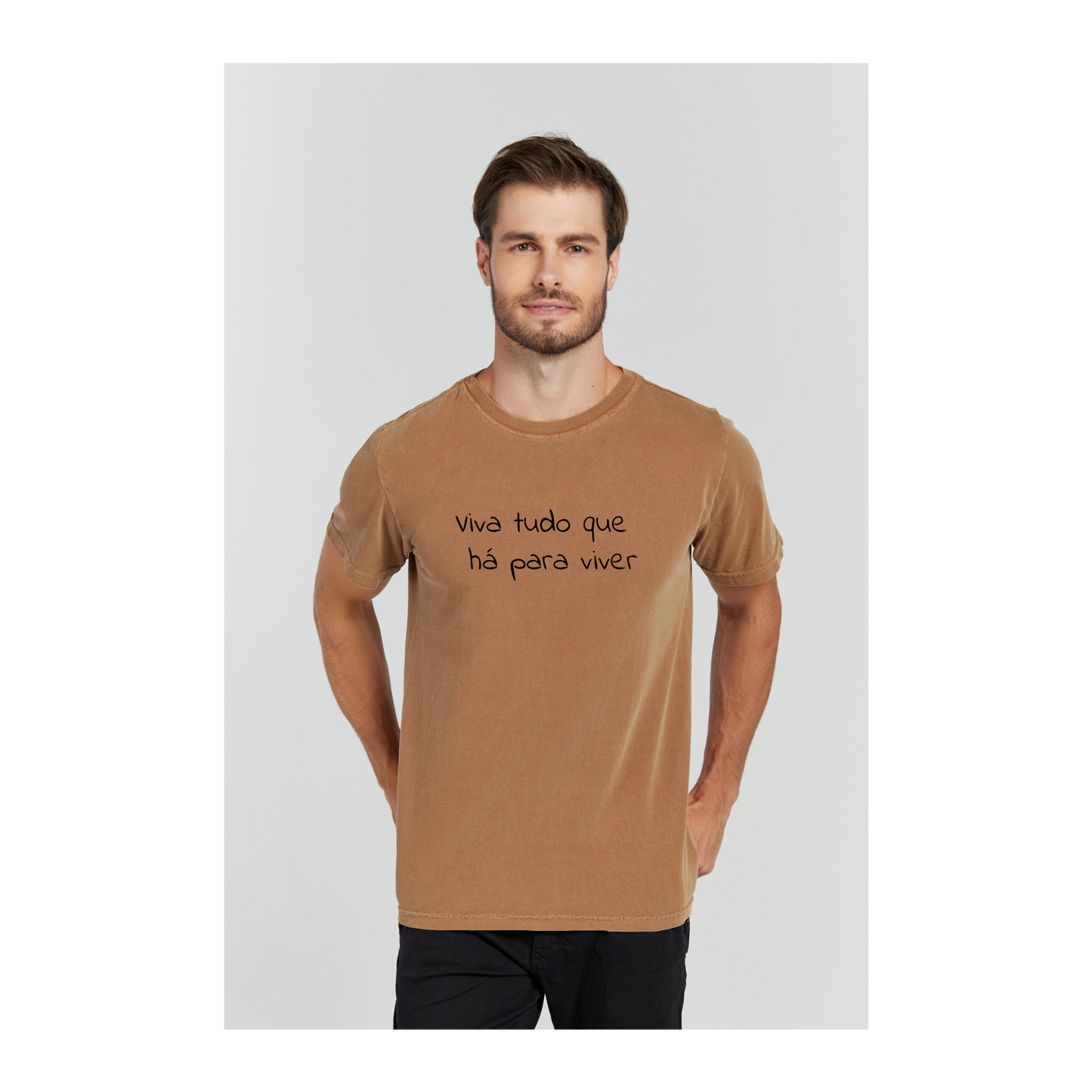 Camiseta Estonada Marrom