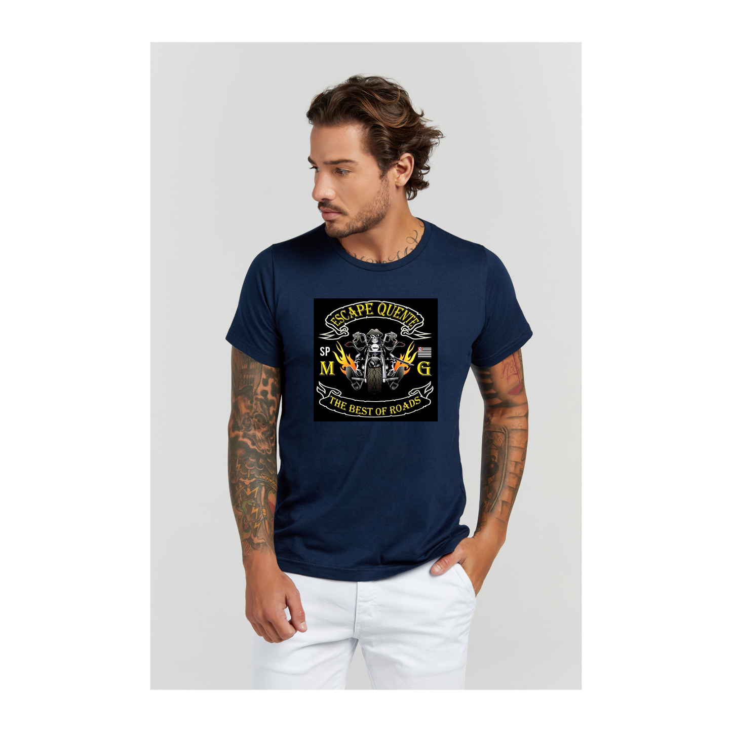 Camiseta Premium Azul Marinho