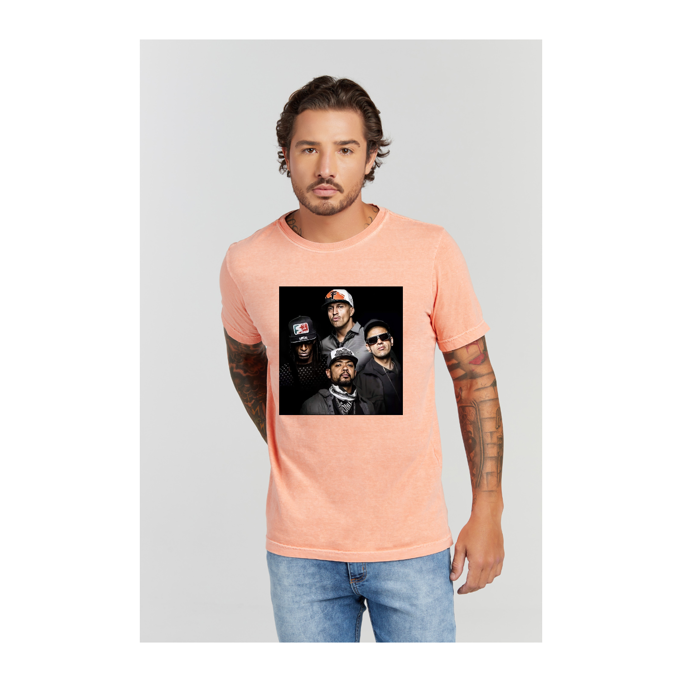 Camiseta Estonada Laranja