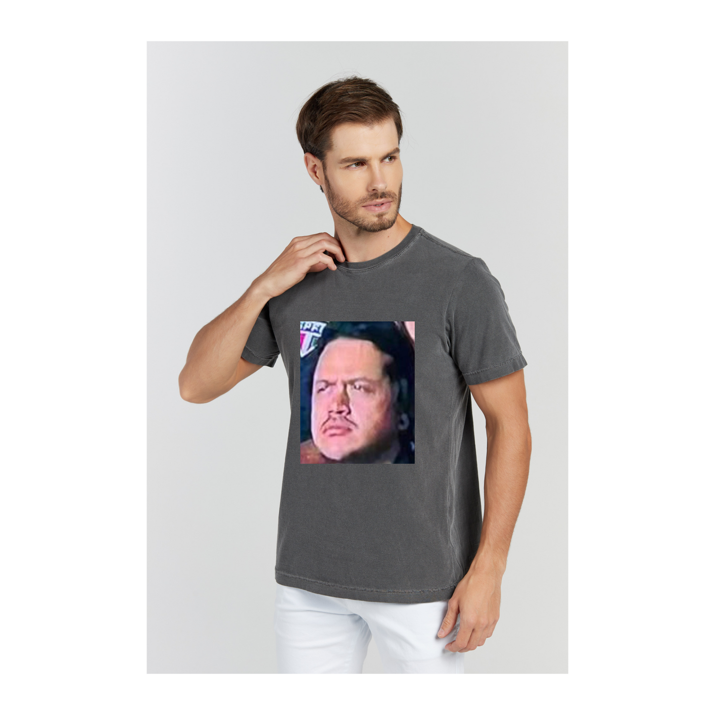 Camiseta Estonada Cinza Chumbo