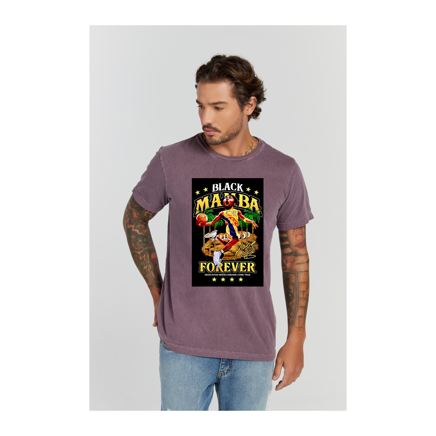 Camiseta Estonada Roxo