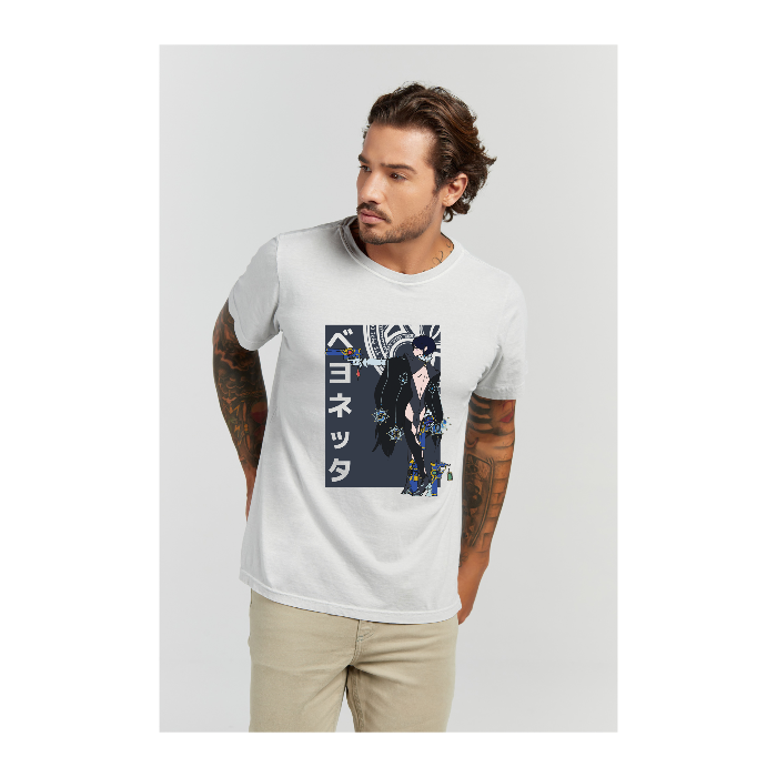 Camiseta Estonada Branco Gelo