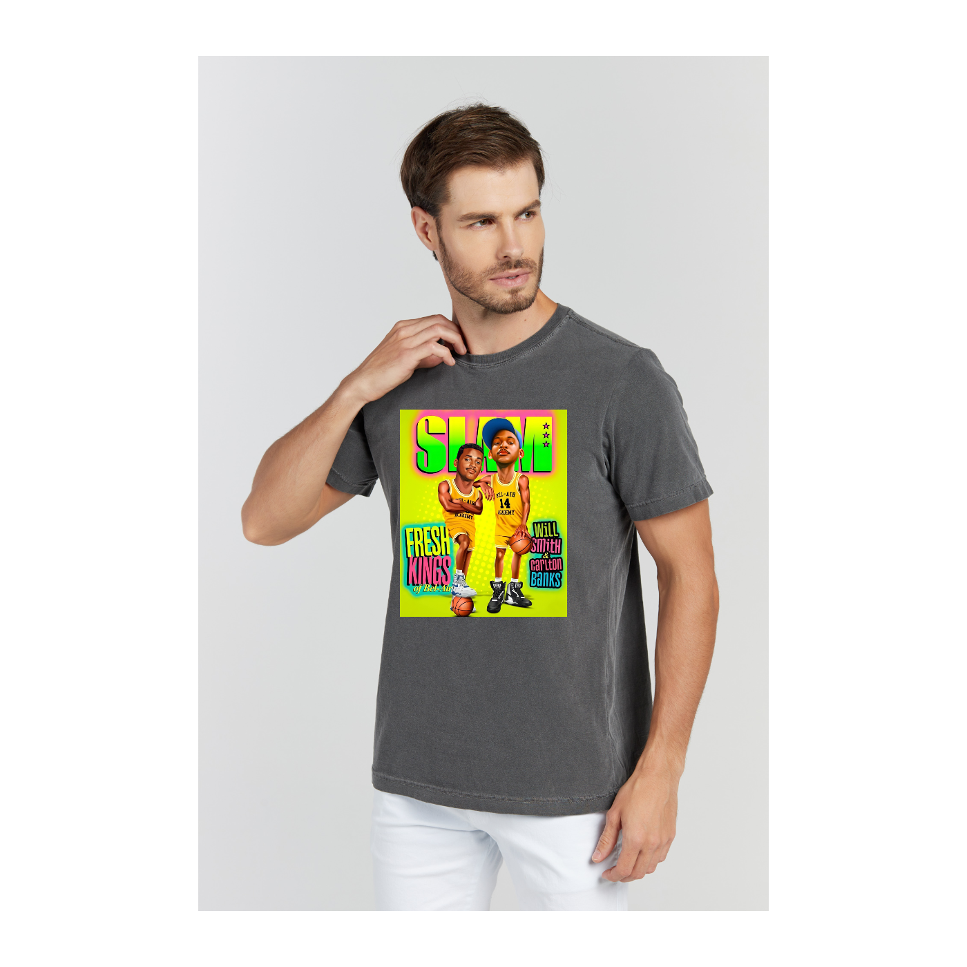 Camiseta Estonada Cinza Chumbo