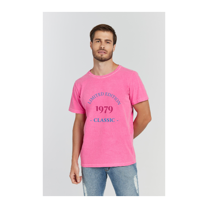 Camiseta Estonada Rosa Pink
