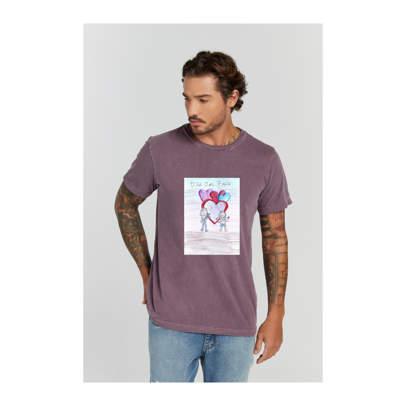 Camiseta Estonada Roxo