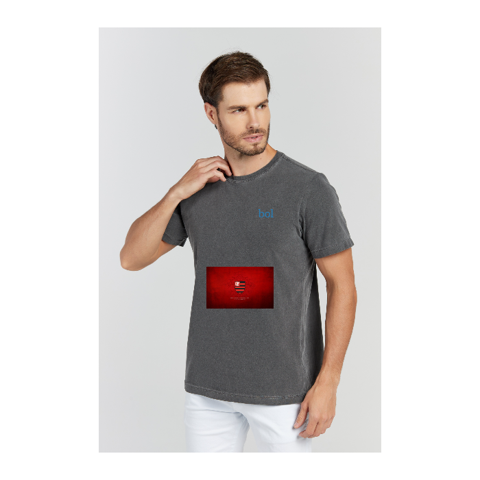 Camiseta Estonada Cinza Chumbo