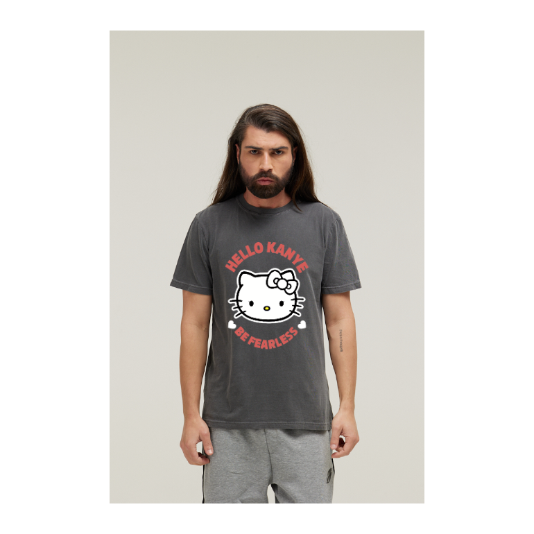 Camiseta Estonada Cinza Chumbo