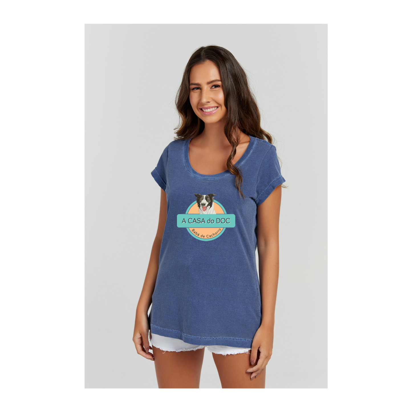 Baby long Estonada Azul Marinho