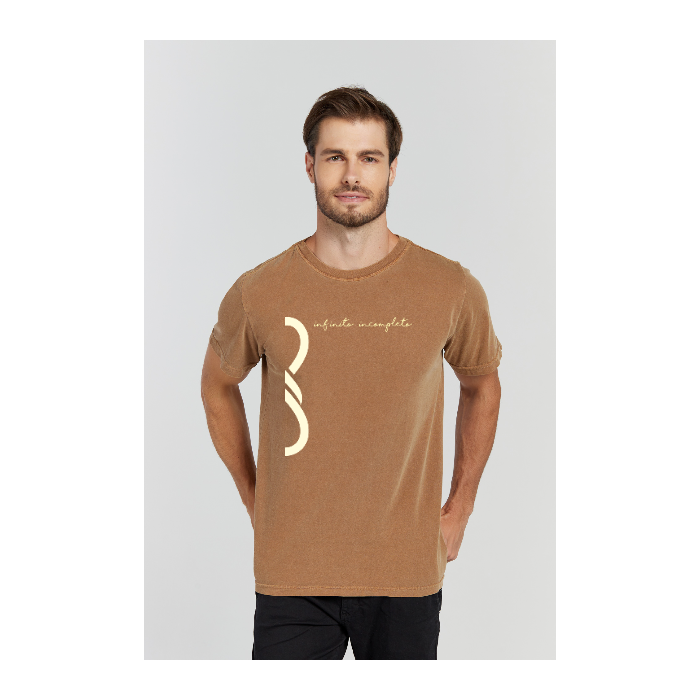 Camiseta Estonada Marrom