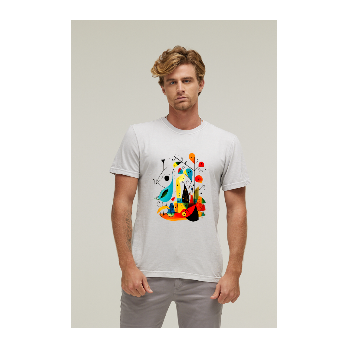 Camiseta Estonada Branco Gelo
