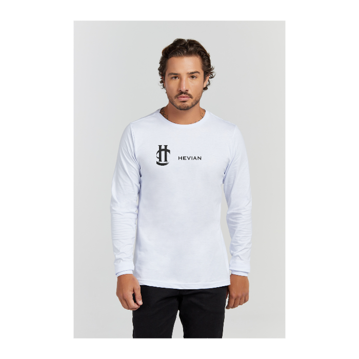 Camiseta Premium Manga Longa Branco