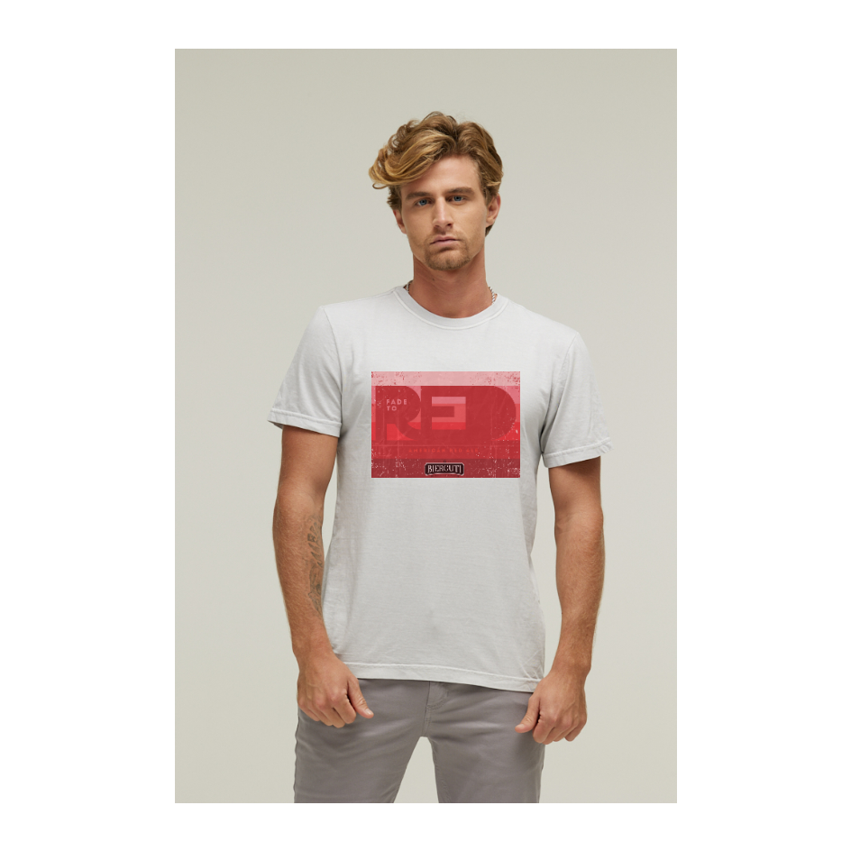 Camiseta Estonada Branco Gelo