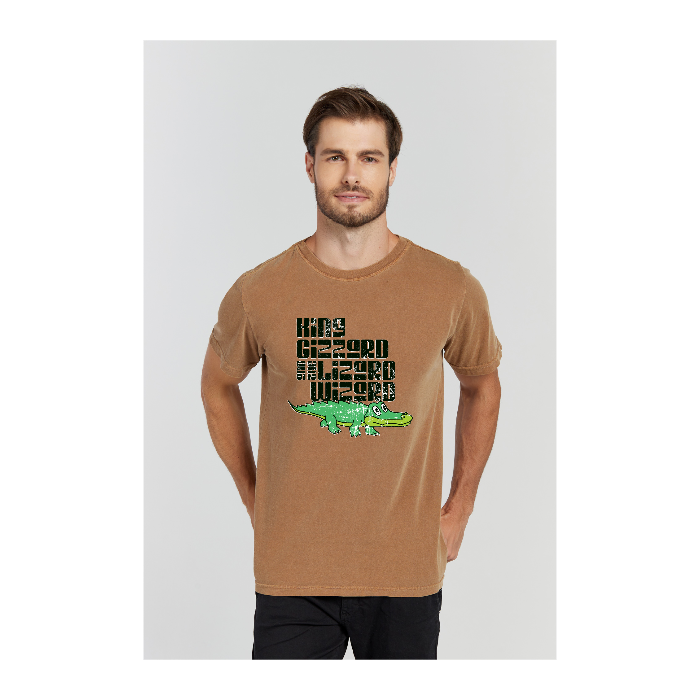 Camiseta Estonada Marrom