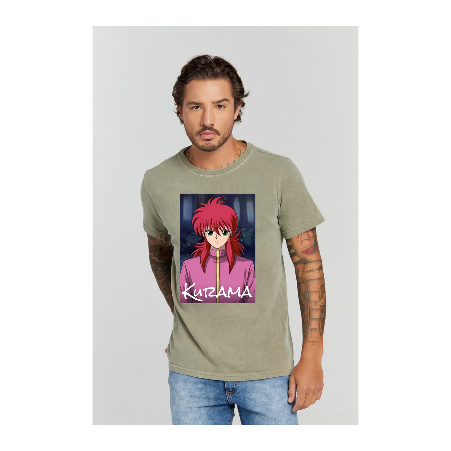 Camiseta Estonada Verde Militar