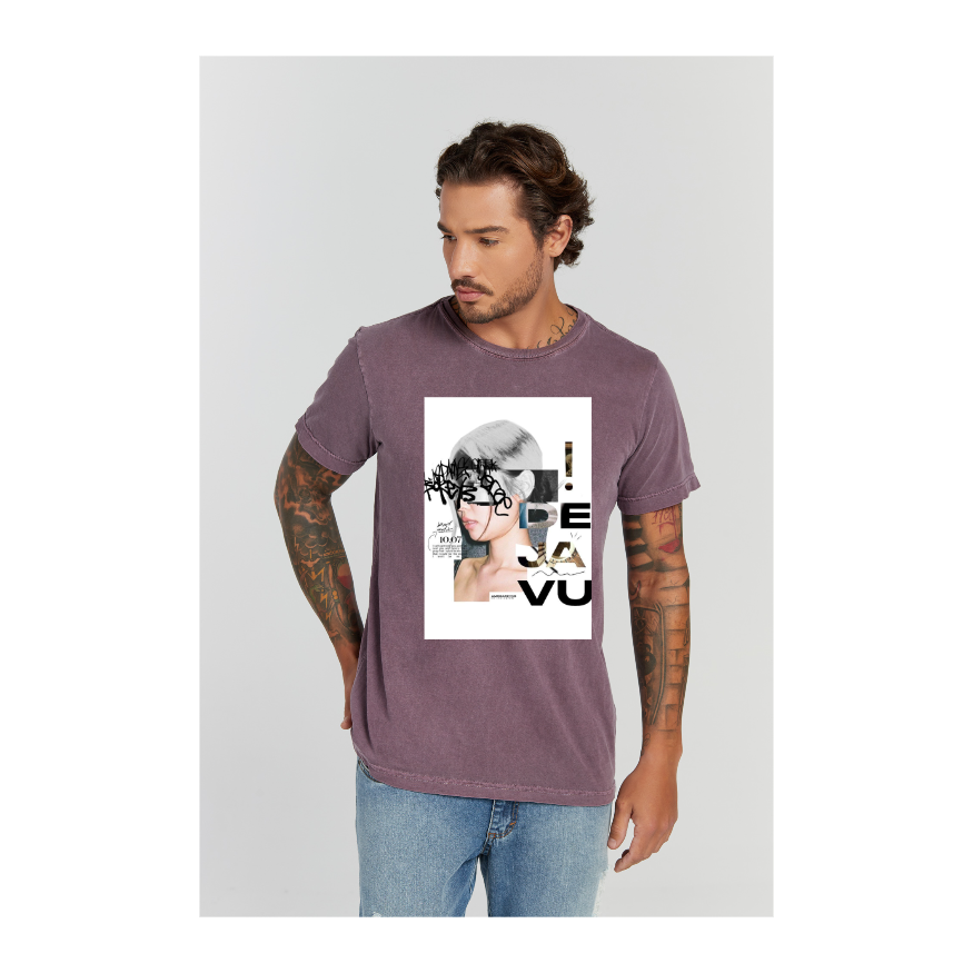 Camiseta Estonada Roxo