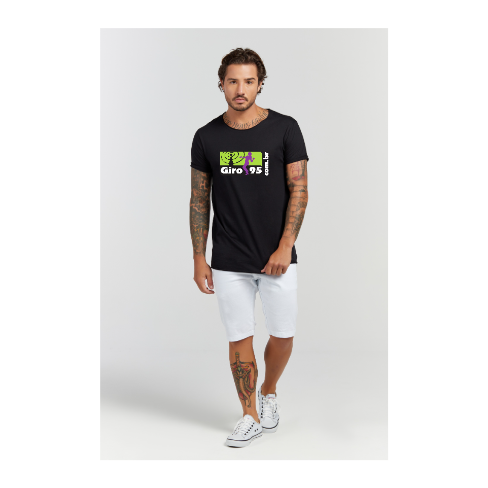 Camiseta Longline Preto