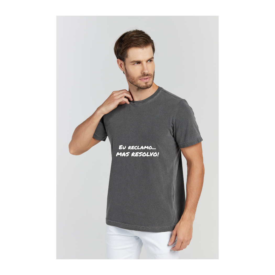 Camiseta Estonada Cinza Chumbo